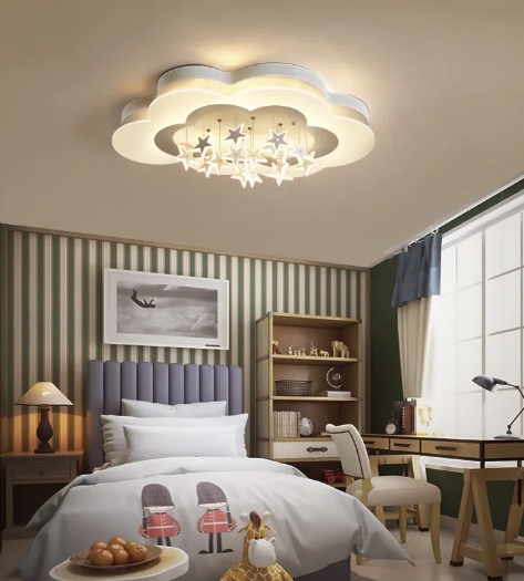Rustic Charm: Straw Roof Chandelier for Kids’ Room