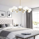 Enhance Your Bedroom with a Stunning Glass Chandelier