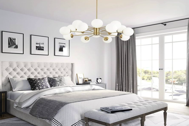 Enhance Your Bedroom with a Stunning Glass Chandelier