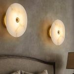 Enhance Your Bedroom with Eclipse Marble Wall Sconce