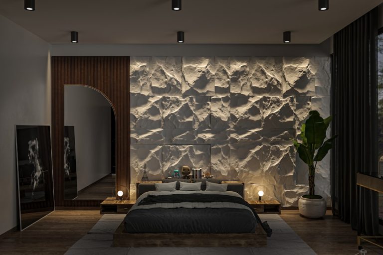 Enhance Your Bedroom with Eclipse Marble Wall Sconce