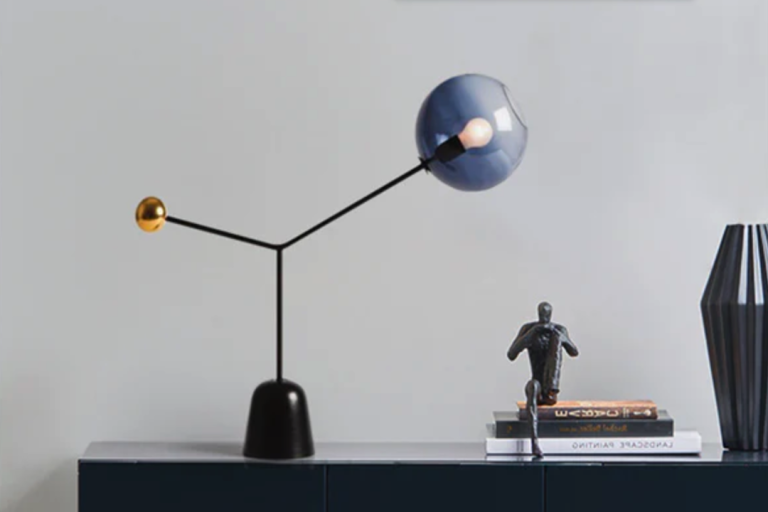 Modern Bedroom Lighting: Satellite Glass Table Lamp