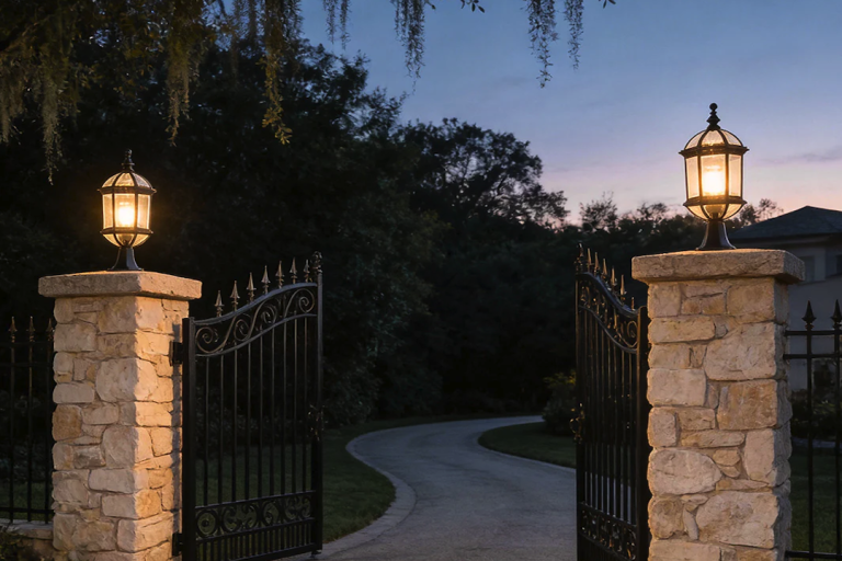 Enhance Your Outdoor Space with Antique Bronze Lantern Light