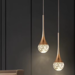 Enhance Your Space with a Clear Crystal Drop Pendant Lamp