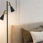 Versatile Lighting: Double Head Adjustable Floor Lamp