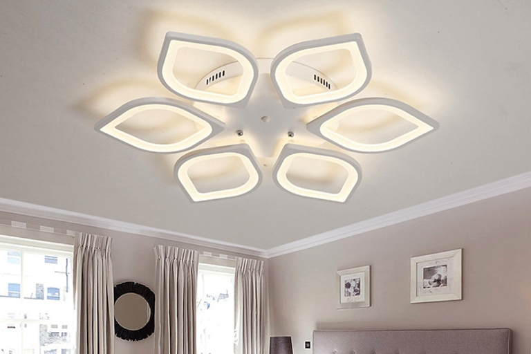 Contemporary Lotus Acrylic Ceiling Light