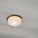 Modern Elegance: Matte White Sculptural Plaster Ceiling Light