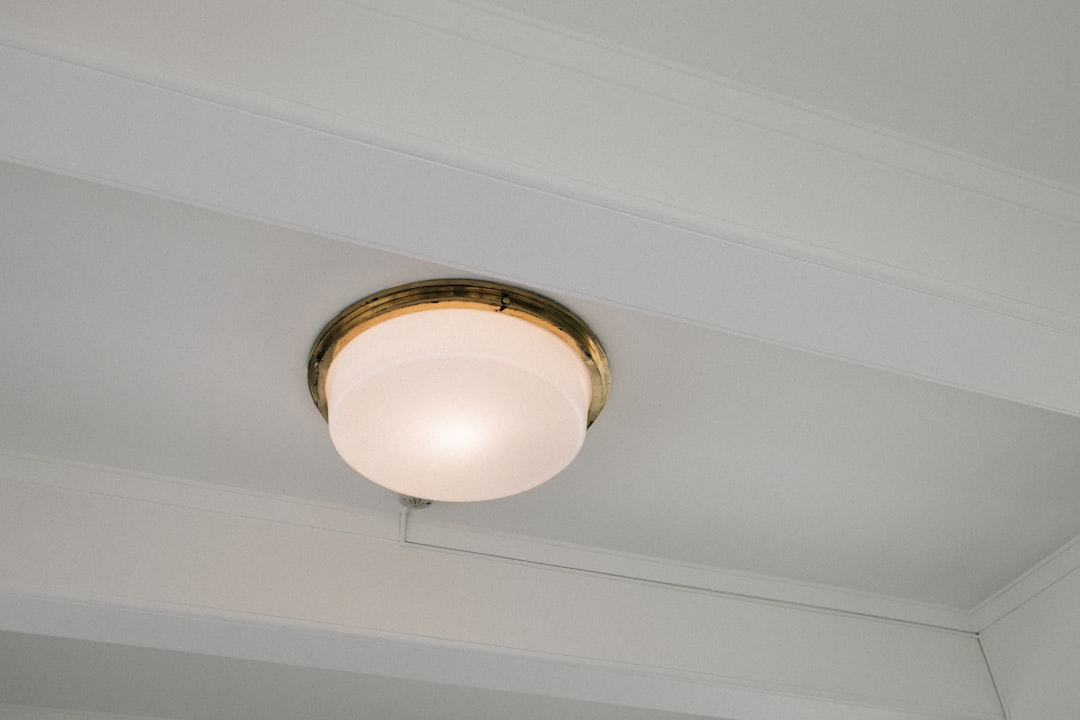 Photo plaster ceiling light