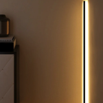 Minimalist Glowing Rod Floor Lamp for Bedroom Corners