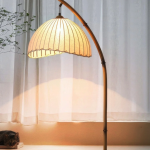 Enhance Your Space with a Bamboo Floor Lamp and Linen Shade