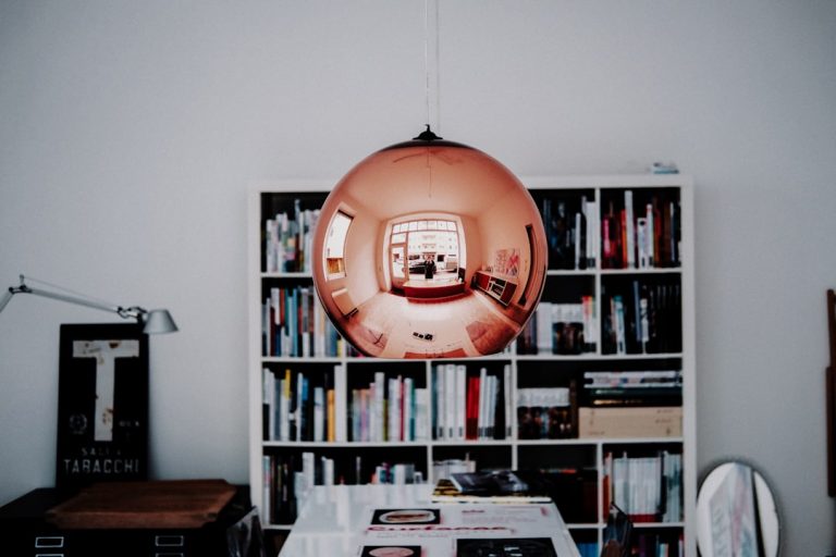 Vintage Copper Pendant Light: Perfect for Kitchen Sink