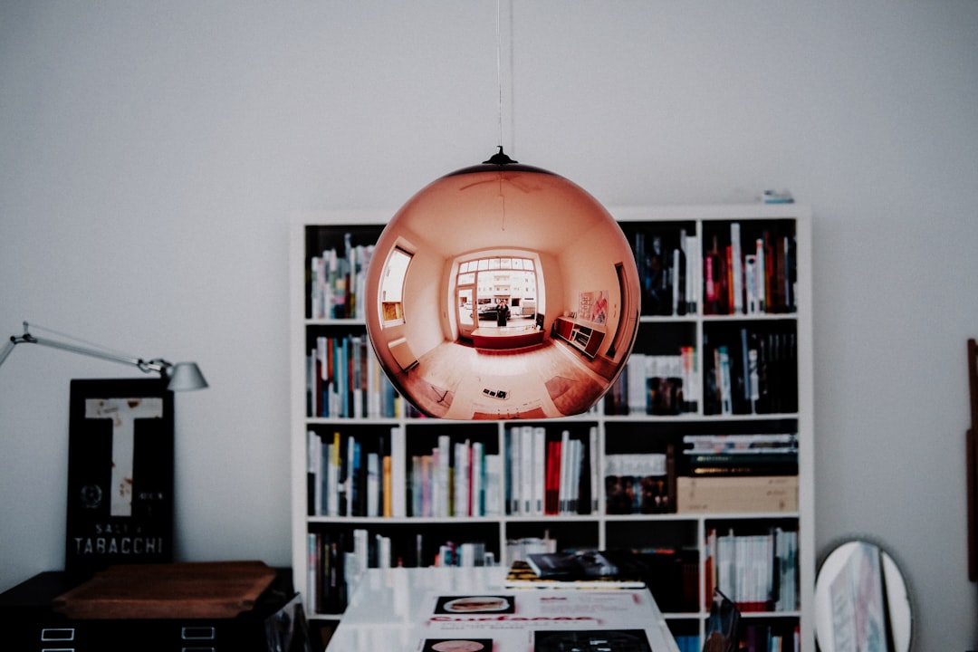 Photo copper pendant light