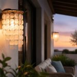 Enhance Your Outdoor Space with a Capiz Shell Wall Light