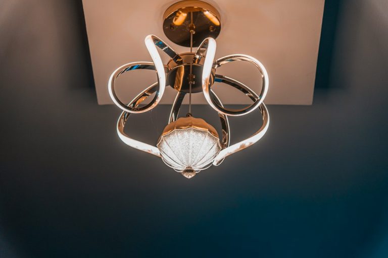 Sculptural Flush Mount Light Ideas for Stylish Coffee Bar Decor